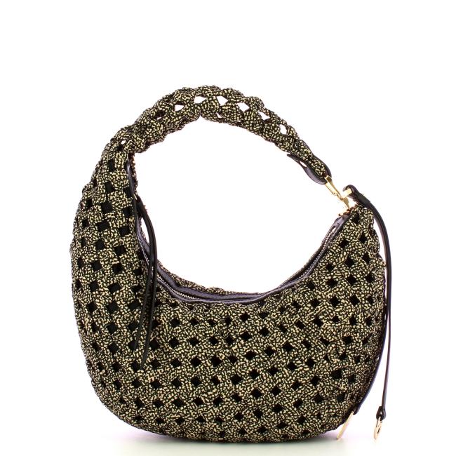 Borbonese Hobo La Nido Mini OP Naturale Nero - 1