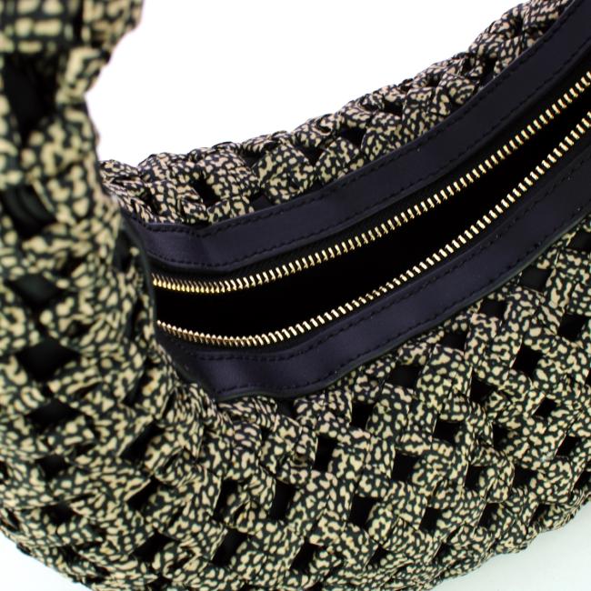 Borbonese Hobo La Nido Mini OP Naturale Nero - 4