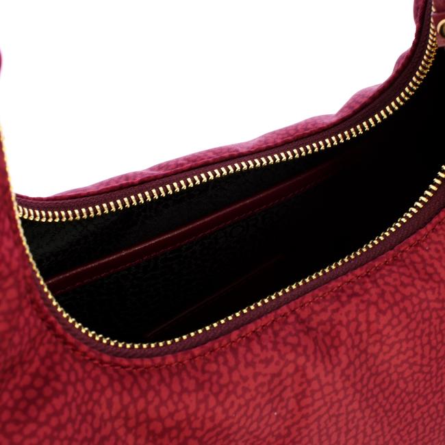 Borbonese Hobo Bag Twinnie Small Merlot - 4