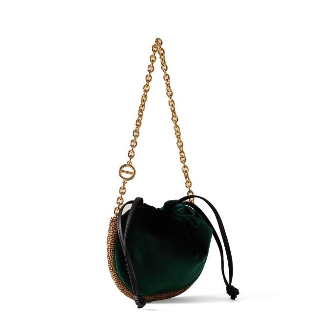 Borbonese Mini Borsa Coquille Alloro OP Naturale - 2
