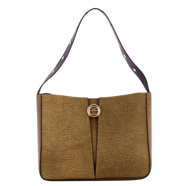 Borbonese Borsa Secchiello Small OP Naturale Nero - 1