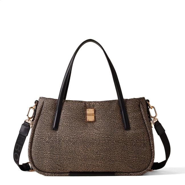 Borbonese Borsa a mano Cahier Medium OP Naturale Medium - 1