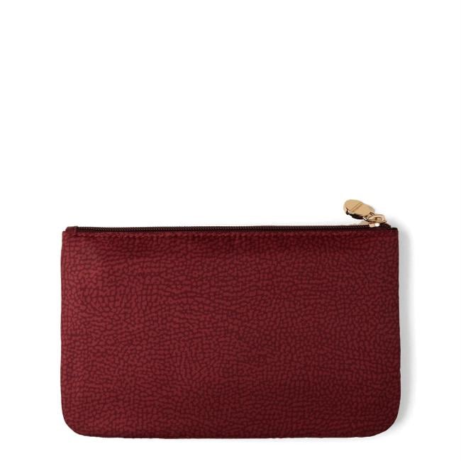 Borbonese Bustina Portadocumenti in Nylon Riciclato Merlot - 2