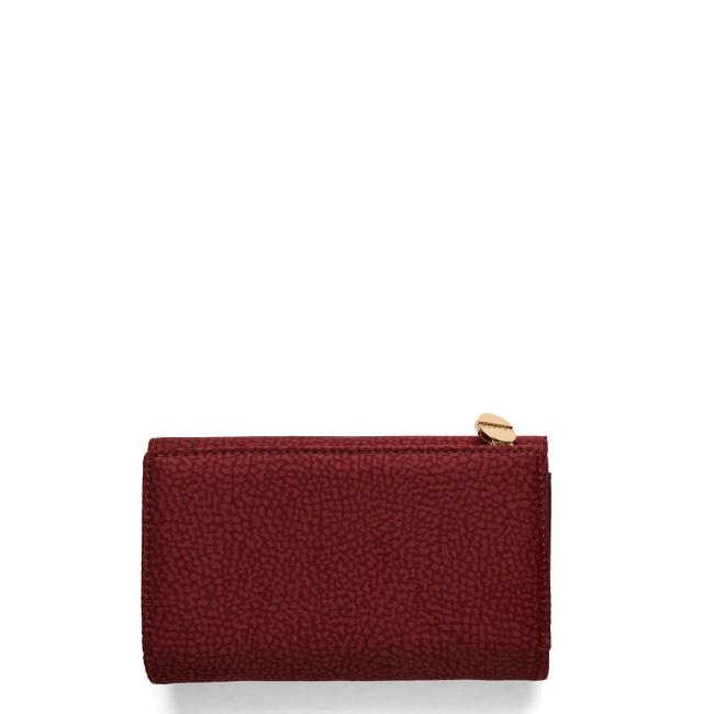Borbonese Portafoglio Medium RFID in Nylon Riciclato Merlot - 2