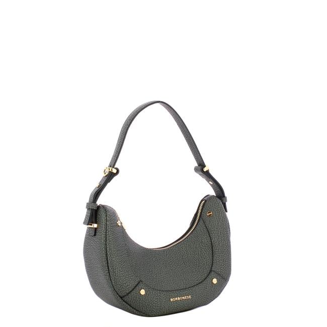 Borbonese Borsa Hobo Small Ardesia - 2