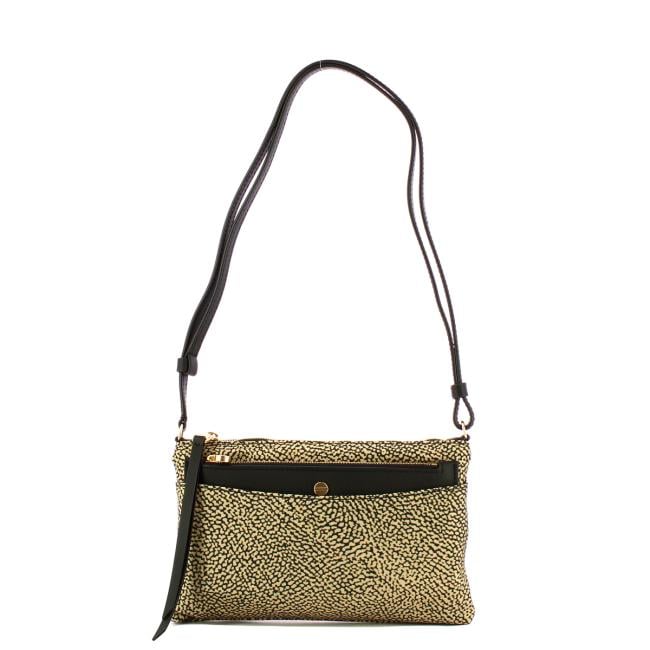 Borbonese Mini Borsa a tracolla OP Naturale Nero - 1