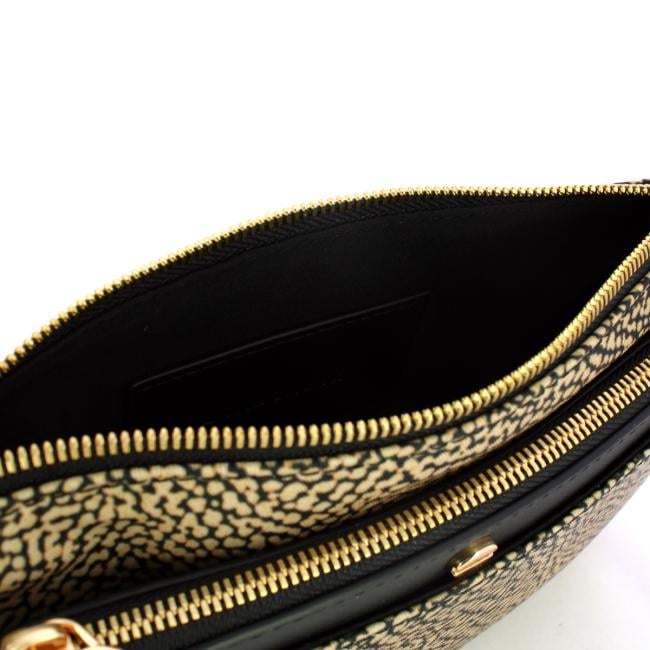 Borbonese Mini Borsa a tracolla OP Naturale Nero - 4
