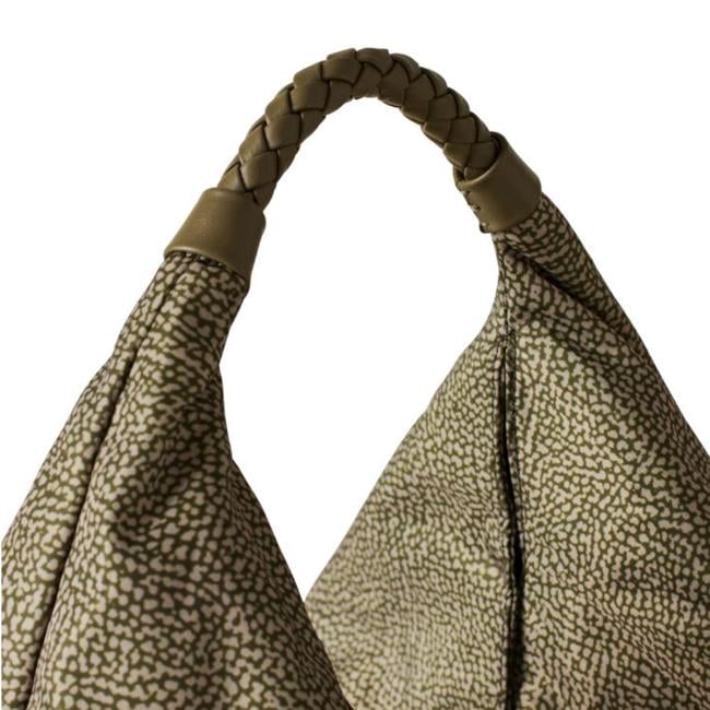 Borbonese Hobo Bag Plie Olive - 4