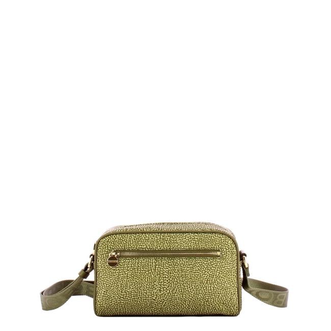 Borbonese Tracollina Small in Nylon Riciclato Olive - 1