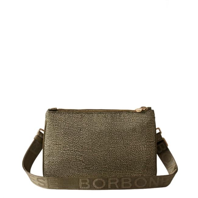 Borbonese Tracollina in Nylon Riciclato Olive - 3