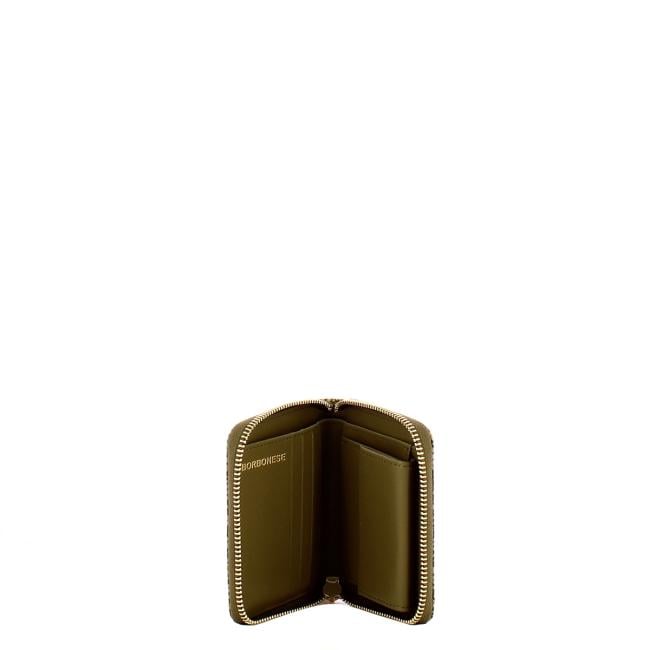 Borbonese Portafoglio Medium RFID in Nylon Riciclato Zip Around Olive - 3