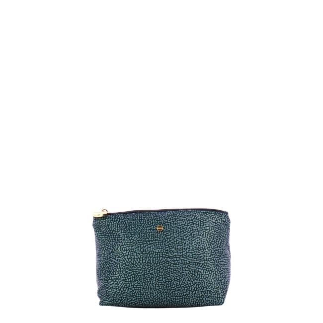 Borbonese Busta Medium in Nylon Riciclato Blu Lapis - 1