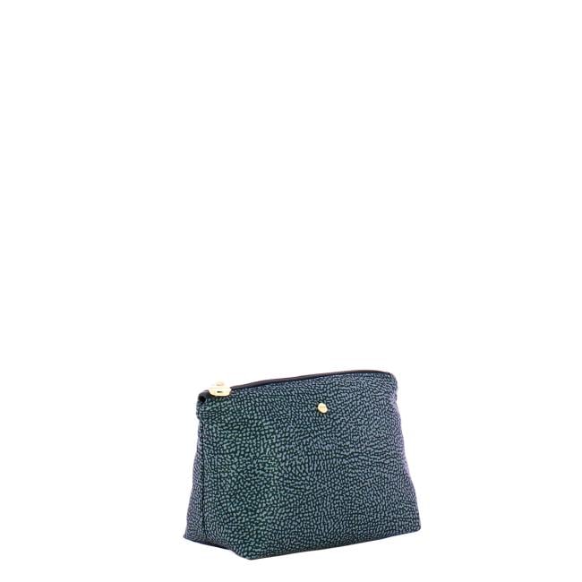 Borbonese Busta Medium in Nylon Riciclato Blu Lapis - 2