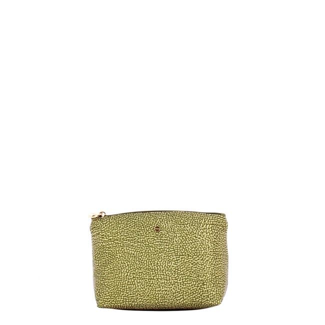 Borbonese Busta Medium in Nylon Riciclato Olive - 1