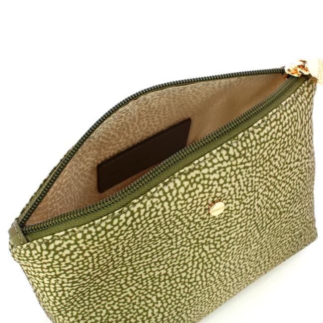 Borbonese Busta Medium in Nylon Riciclato Olive - 4