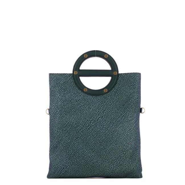 Borbonese Borsa a tracolla Vis a Vis Small Blu Lapis - 1