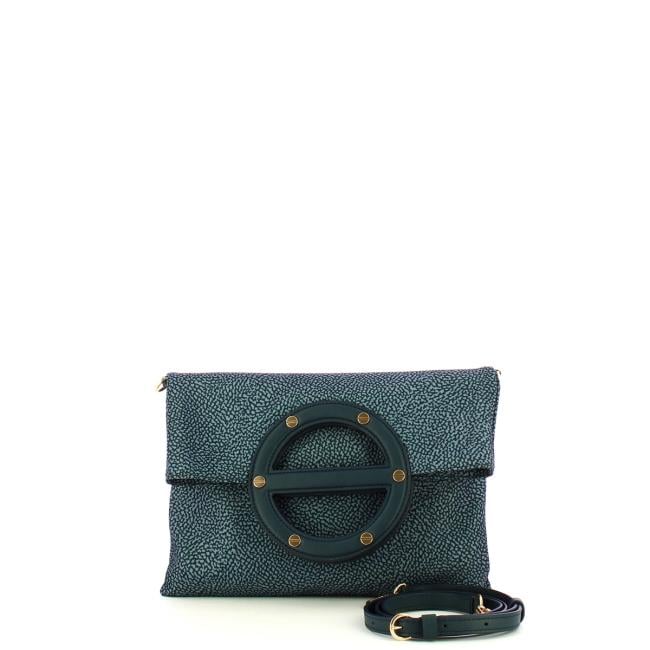 Borbonese Borsa a tracolla Vis a Vis Small Blu Lapis - 4