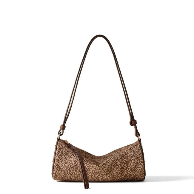 Borbonese Sottospalla Vis a Vis Small Beige Marrone - 1