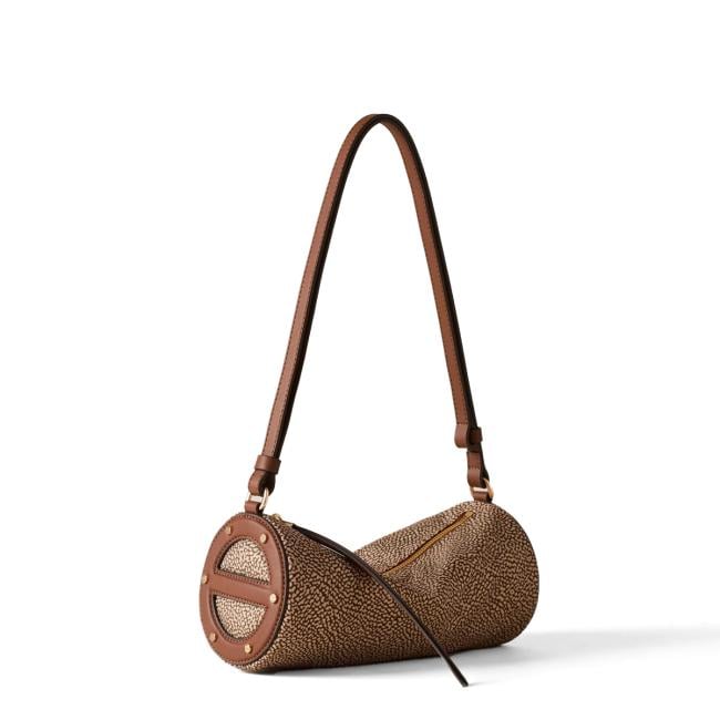 Borbonese Sottospalla Vis a Vis Small Beige Marrone - 2