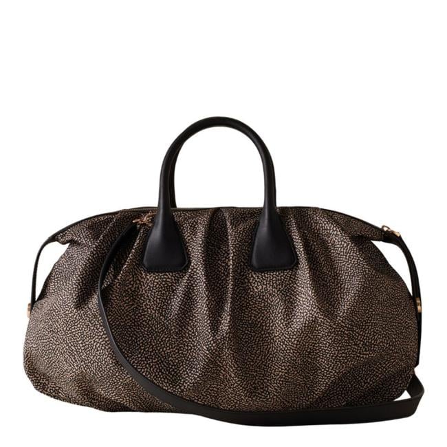 Borbonese Borsa a mano Vis a Vis OP Naturale Nero - 3