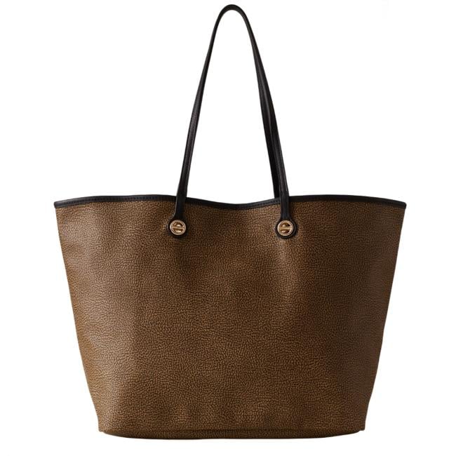 Borbonese Shopping Large Flight OP Naturale Nero - 1