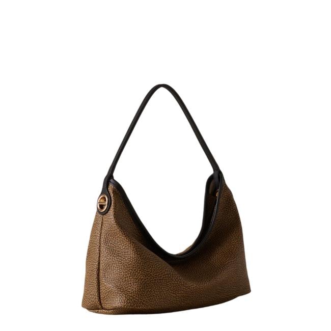 Borbonese Hobo Small Flight OP Naturale Nero - 2