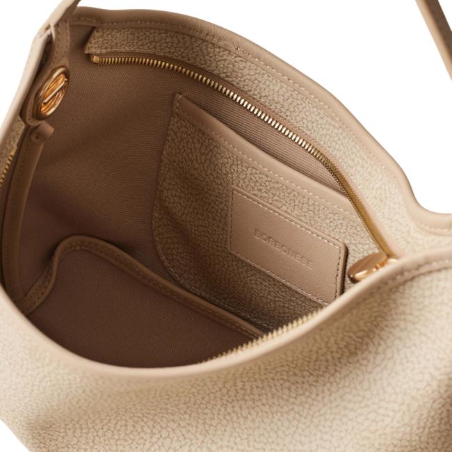 Borbonese Hobo Small Flight Sabbia - 4
