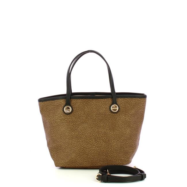 Borbonese Borsa a mano Flight S OP Naturale Nero - 4