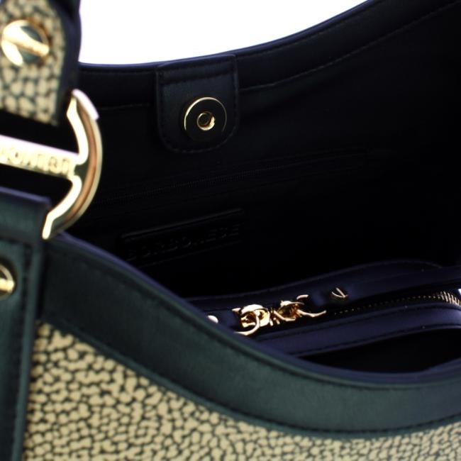 Borbonese Borsa Shopping OP Naturale Nero - 4