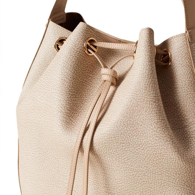 Borbonese Borsa a spalla Mareè Medium Sabbia - 4