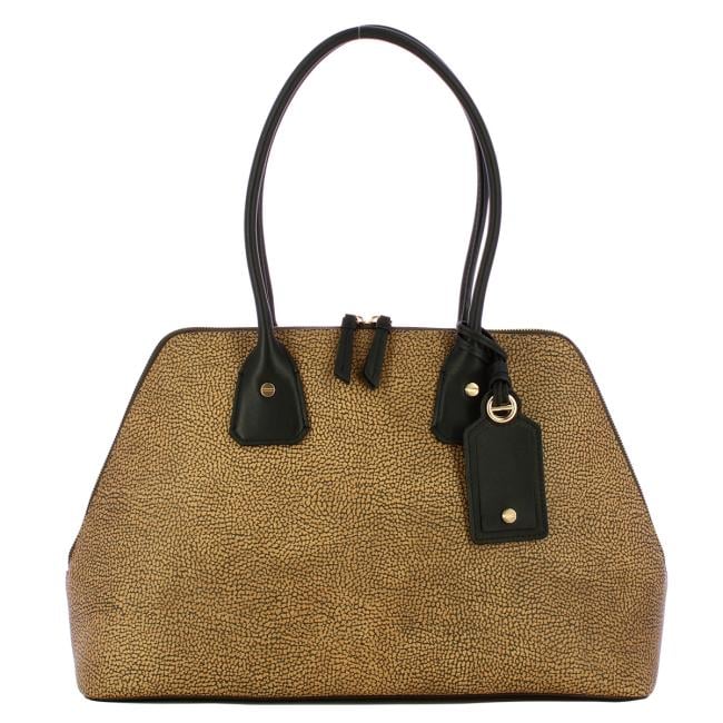 Borbonese Borsa bauletto Large OP Naturale Nero - 1