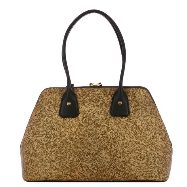 Borbonese Borsa bauletto Large OP Naturale Nero - 3