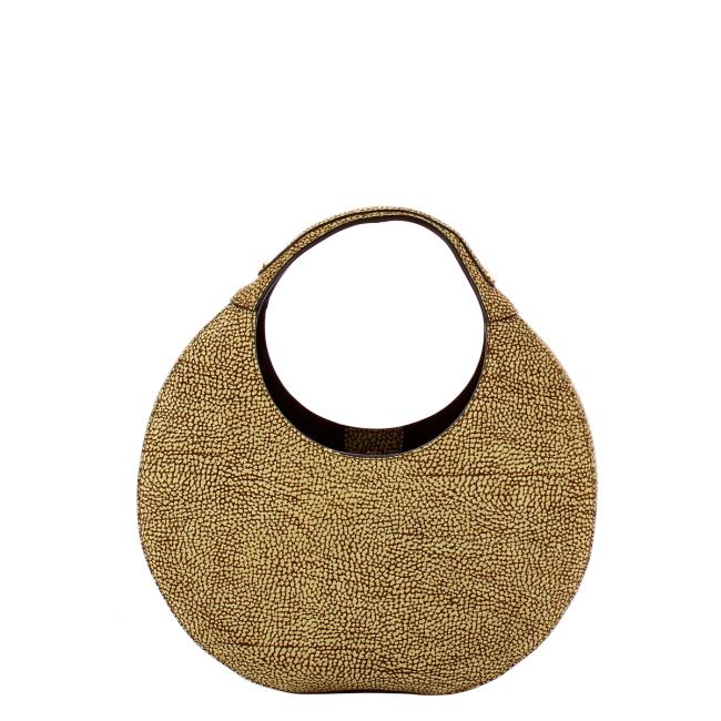 Borbonese Hobo Bag Full Moon Medium OP Naturale - 3