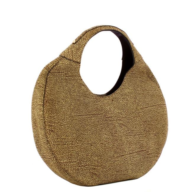 Borbonese Hobo Bag Full Moon Large OP Naturale - 2