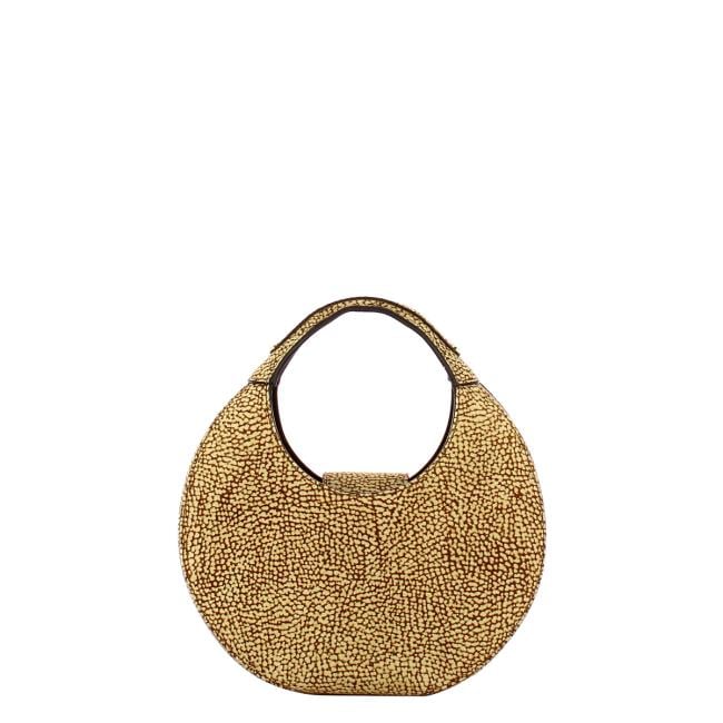 Borbonese Mini Hobo Bag Full Moon OP Naturale - 1