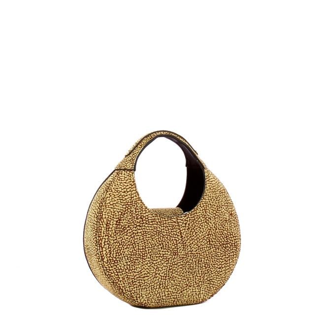 Borbonese Mini Hobo Bag Full Moon OP Naturale - 2