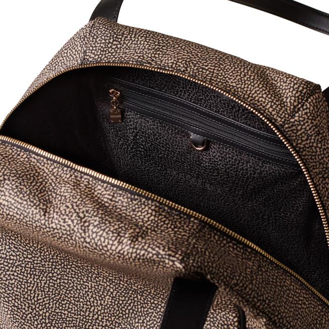 Borbonese Shopping Marie Large OP Naturale Nero - 5
