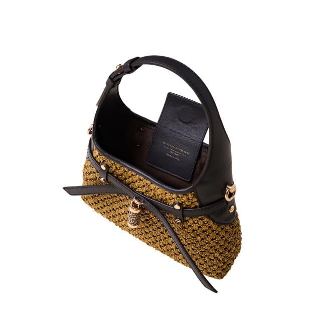 Borbonese Halo Mini Bag Senape Ebano - 4