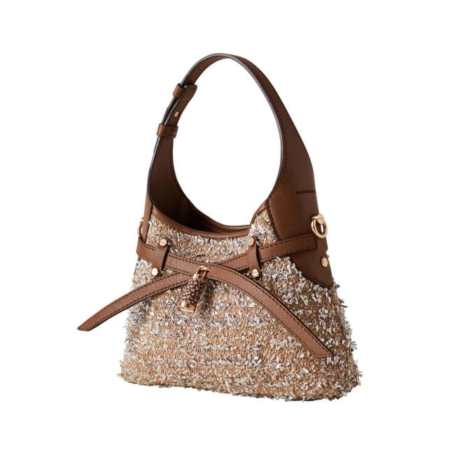 Borbonese Halo Mini Bag Carne Lurex Corteccia - 5