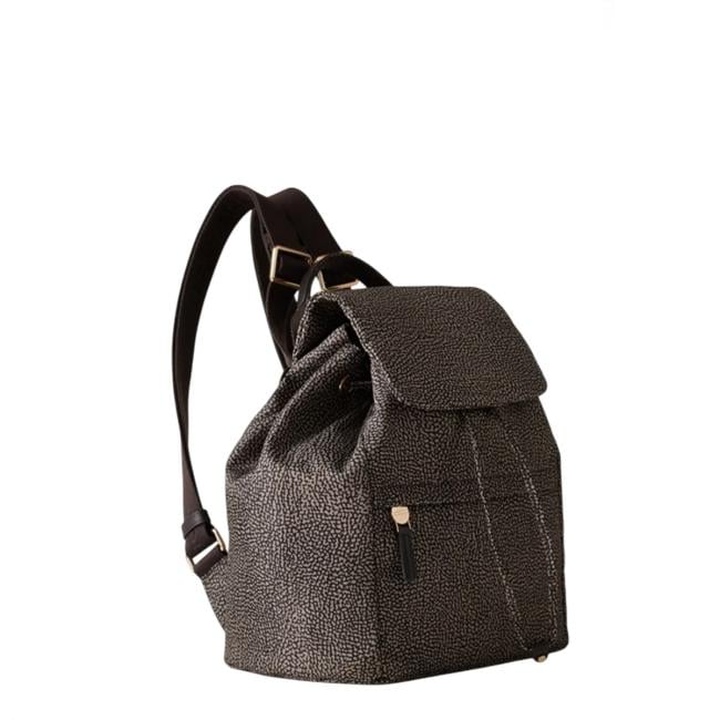 Borbonese Zaino Medium con patta Catrame - 2
