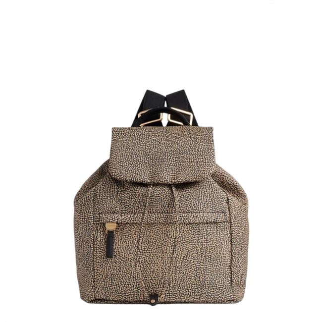 Borbonese Zaino Medium con patta OP Naturale Nero - 1