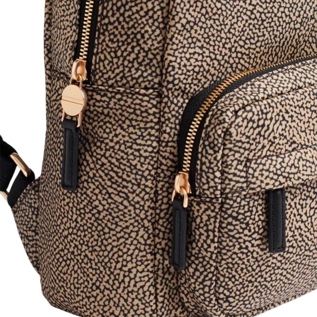 Borbonese Zaino Medium OP Naturale Nero - 4