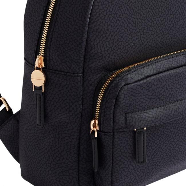 Borbonese Zaino Medium Dark Black - 4