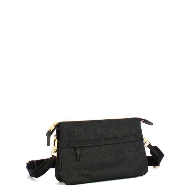 Borbonese Cross Over Small Dark Black - 2