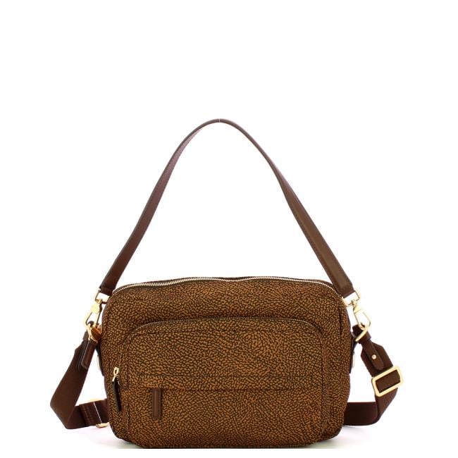 Borbonese Camera case Medium Castagno - 1