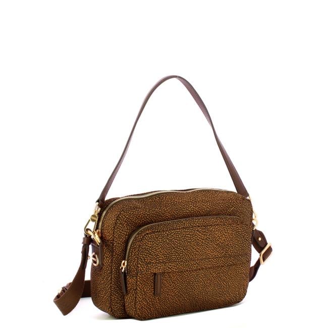 Borbonese Camera case Medium Castagno - 2