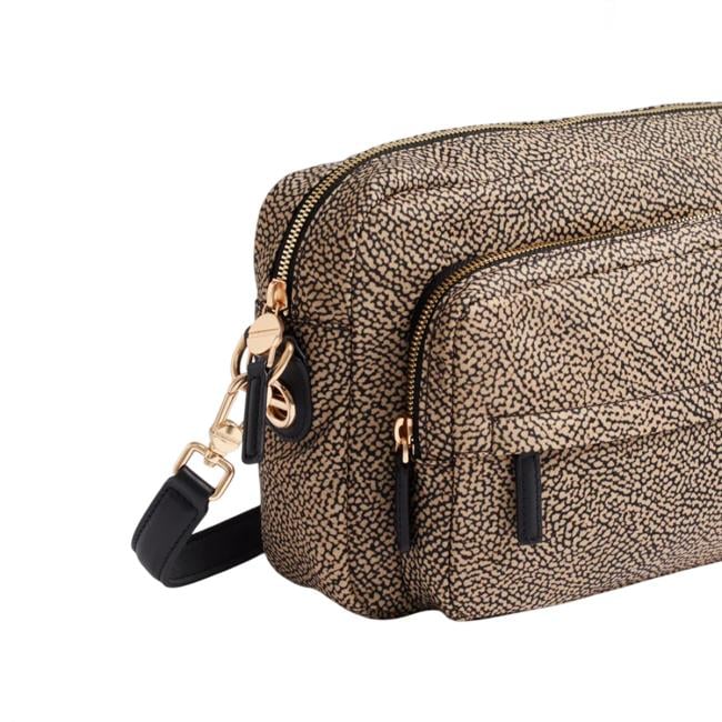 Borbonese Camera case Medium OP Naturale Nero - 4