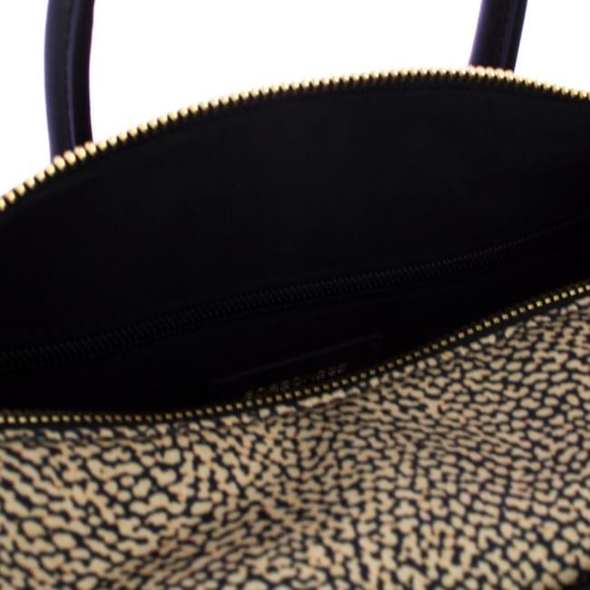 Borbonese Bauletto Medium con tracolla OP Naturale Nero - 5