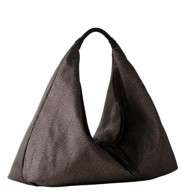 Borbonese Hobo Large Plie Catrame - 2