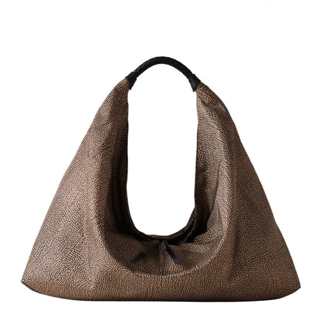 Borbonese Hobo Large Plie OP Naturale - 1